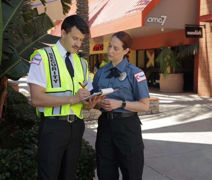 Campus security guards in LA