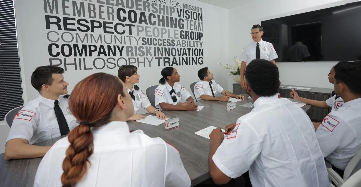 (citiguard security guards in a meeting)