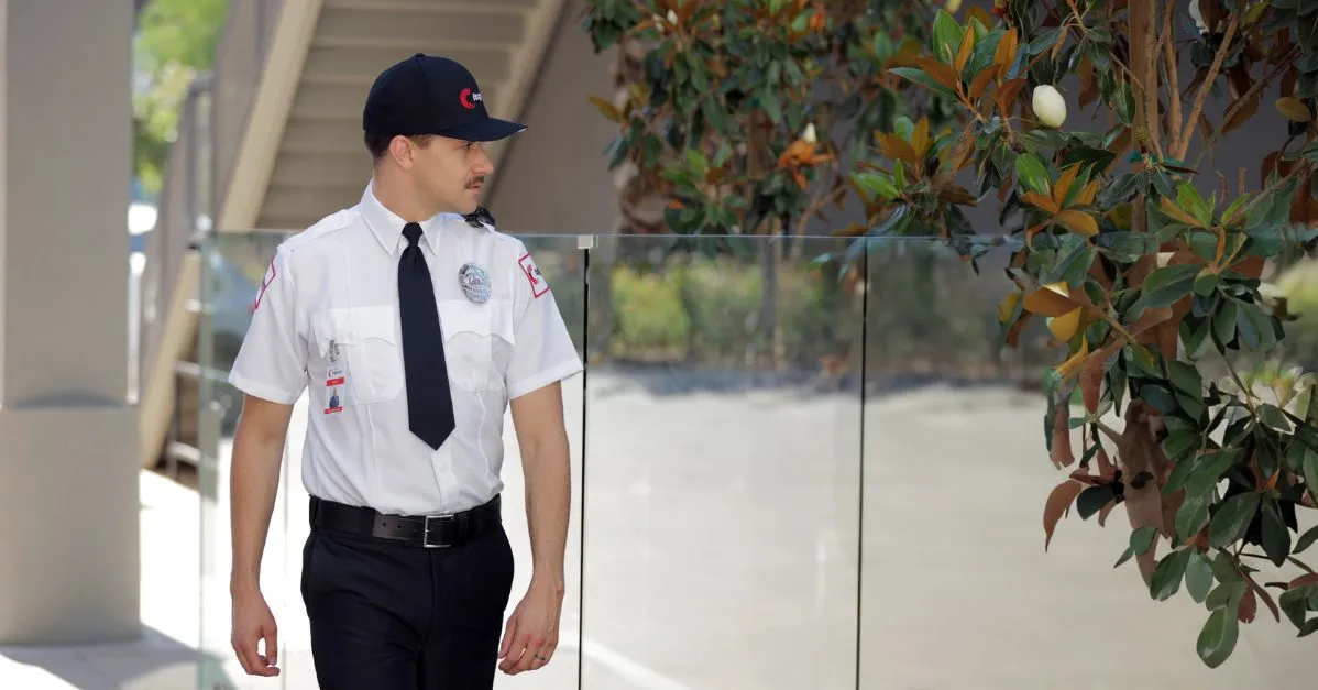 (Citiguard security guard patrolling)