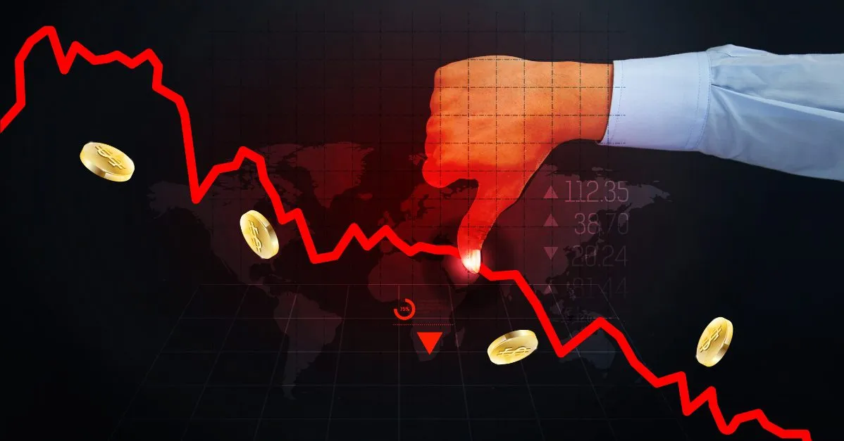 (downward money trend)
