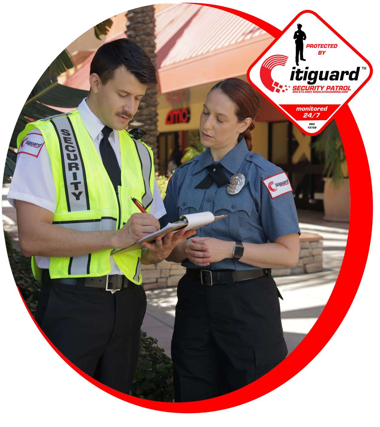 Campus security guards in LA