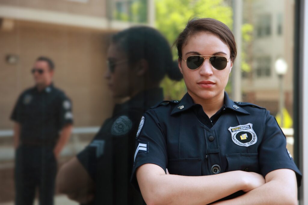 Female security guard