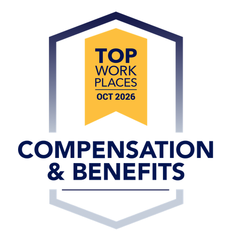 Top Workplaces Culture Excellence award, October 2026: Compensation & Benefits