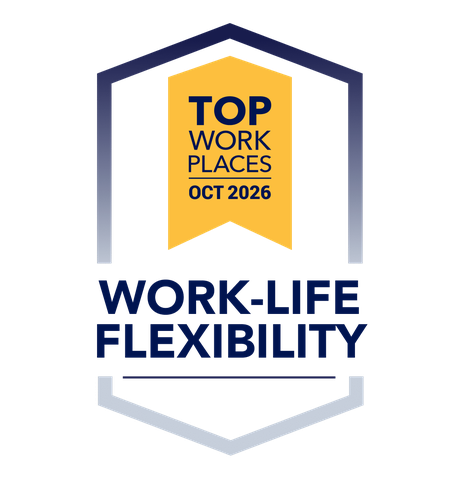 Top Workplaces Culture Excellence award, October 2026: Work-Life Flexibility